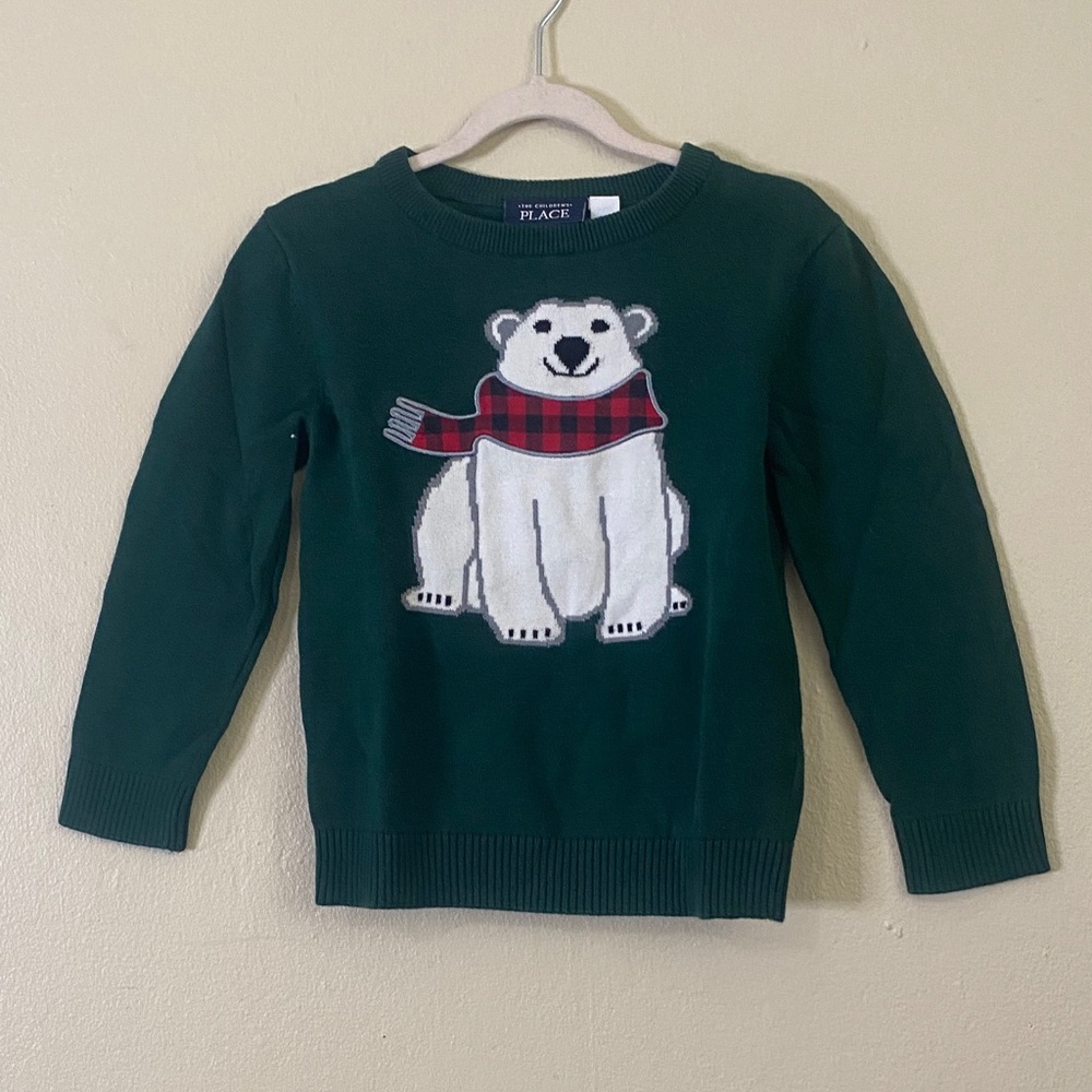 The Children's Place Green Knit Sweater
